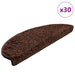 Trappematter 30 stk 65x21x4 cm brune halvrund store
