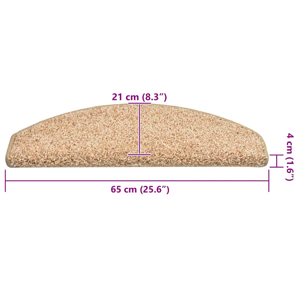 Trappematter 30 stk 65x21x4 cm gull halvrund store