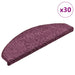 Trappematter 30 stk 65x21x4 cm mørk lilla halvrund store