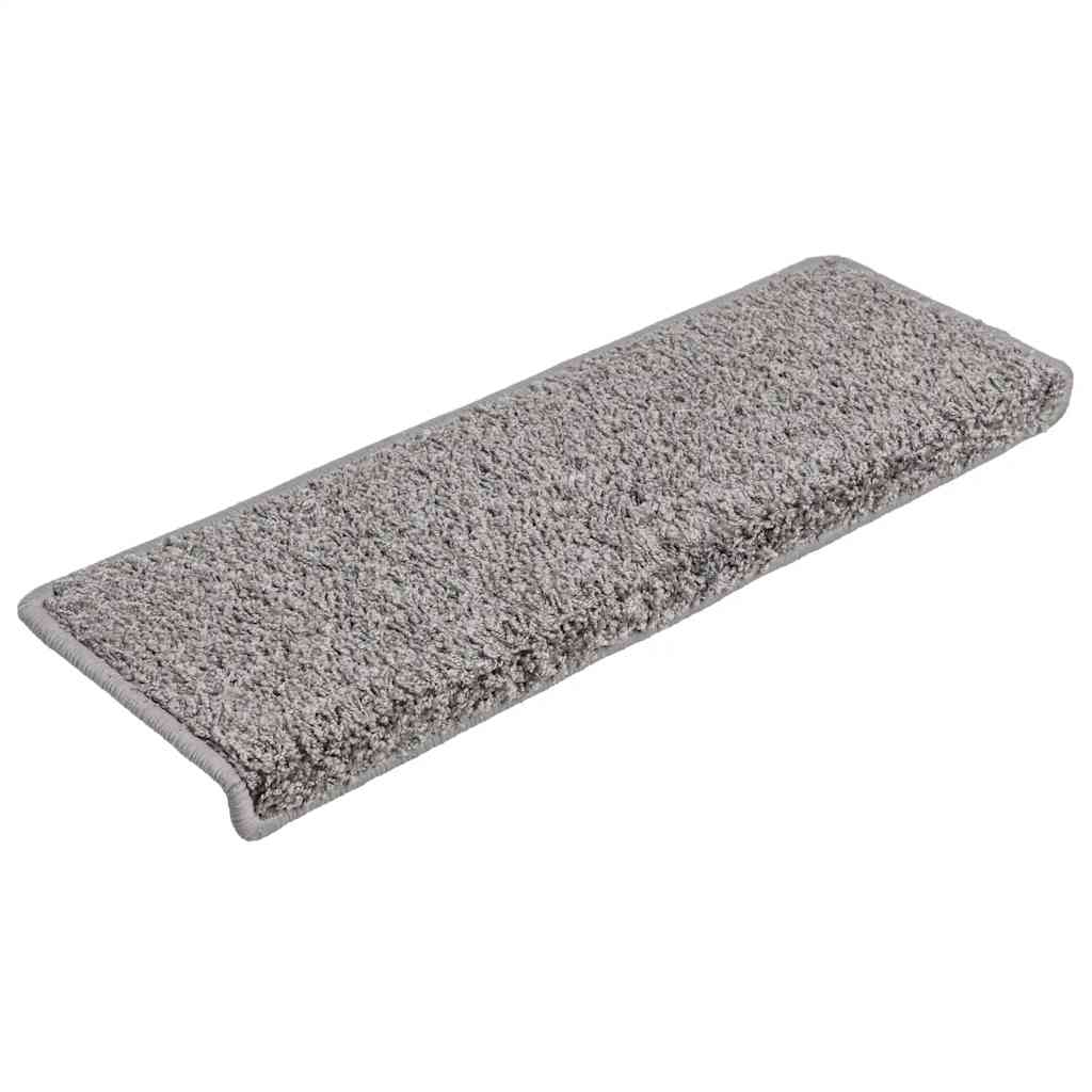 Trappematter 30 stk 65x21x4 cm grå rektangulær kant