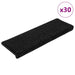 Trappematter 30 stk 65x21x4 cm svart rektangulær kant