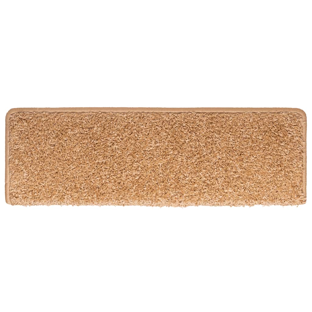 Trappematter 30 stk 65x21x4 cm beige rektangulær kant
