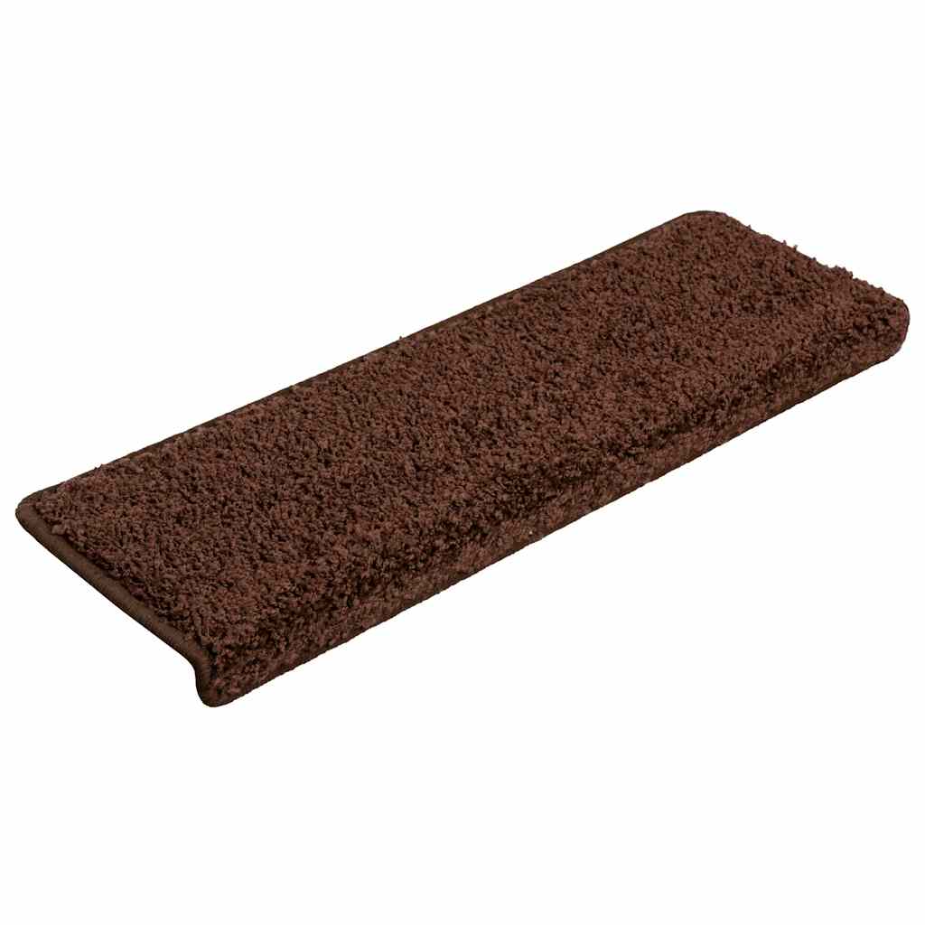 Trappematter 30 stk 65x21x4 cm brun rektangulær kant