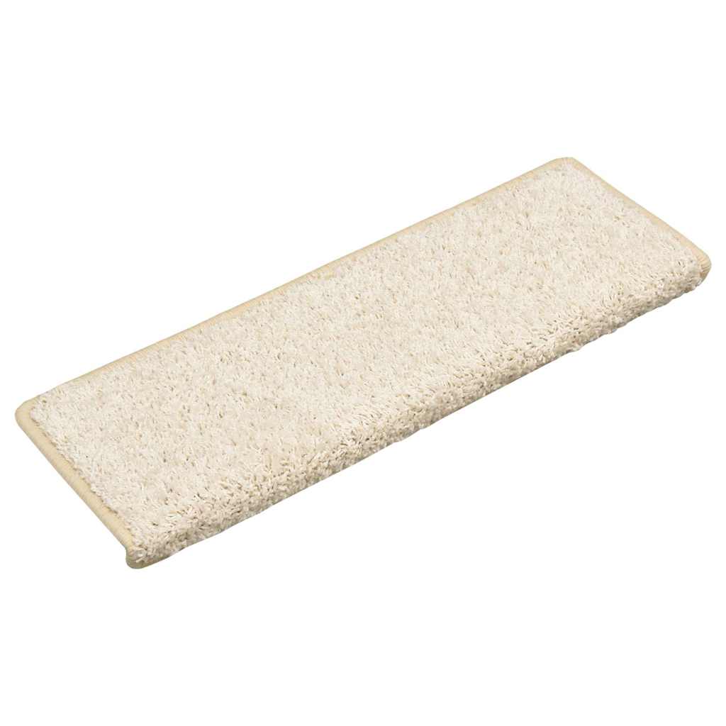 Trappematter 30 stk 65x21x4 cm hvite rektangulære kanter