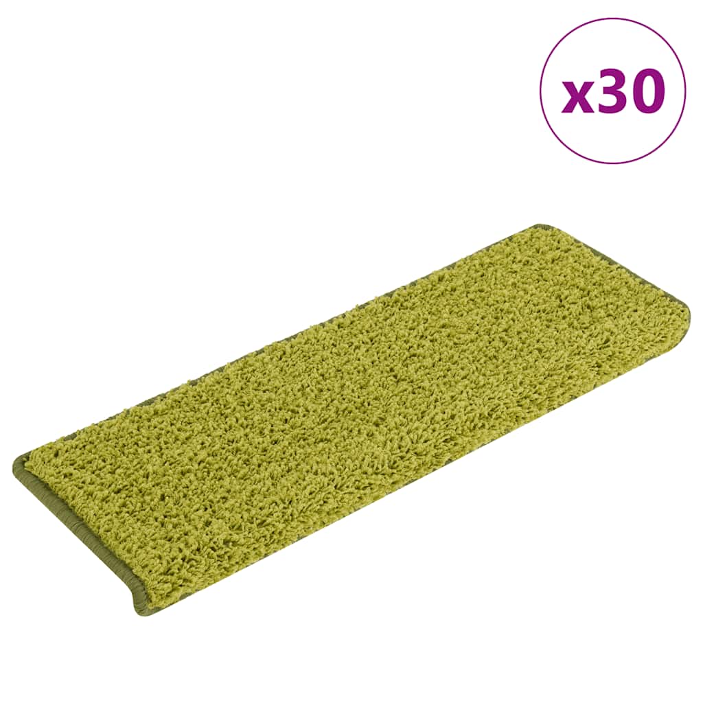 Trappematter 30 stk 65x21x4 cm grønne rektangulære kanter