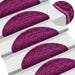 Trappematter 20 stk 56x17x3 cm fiolett halvrund