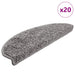 Trappematter 20 stk 65x21x4 cm grå halvrund store