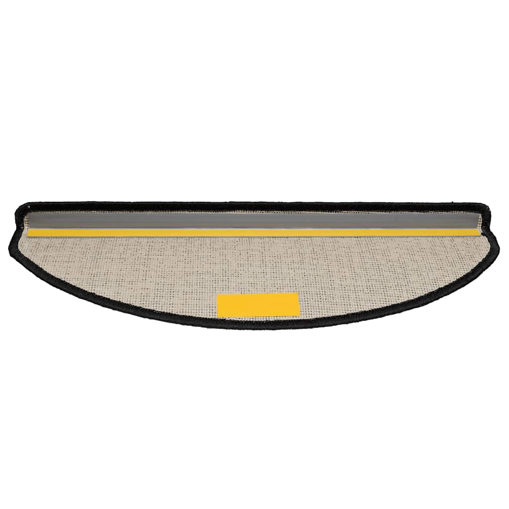 Trappematter 20 stk 65x21x4 cm svarte halvrund store