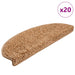 Trappematter 20 stk 65x21x4 cm beige halvrund store