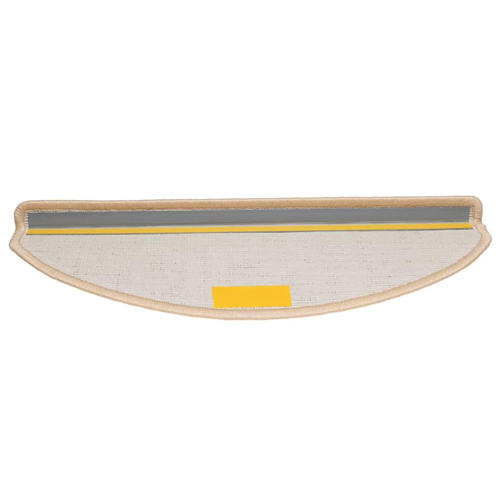 Trappematter 20 stk 65x21x4 cm kremfarget halvrund stor
