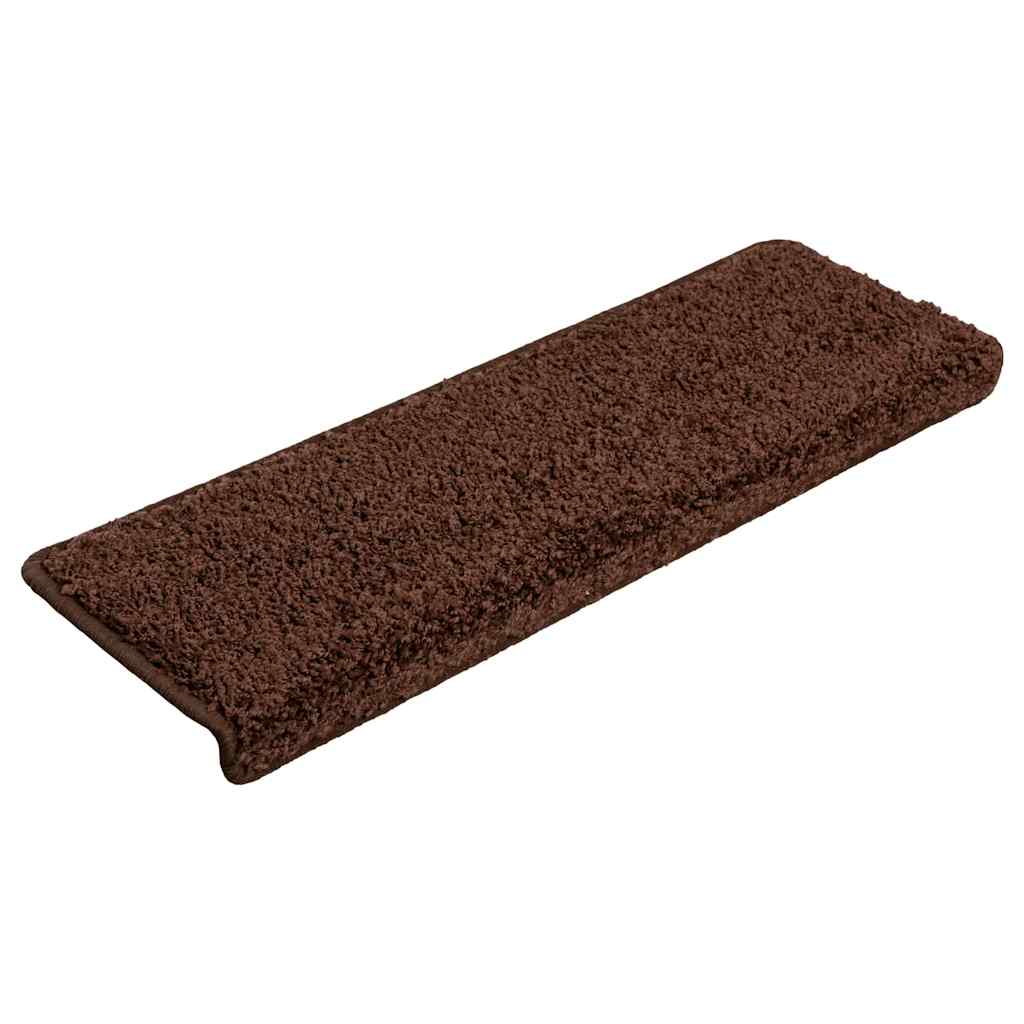 Trappematter 20 stk 65x21x4 cm brun rektangulær kant