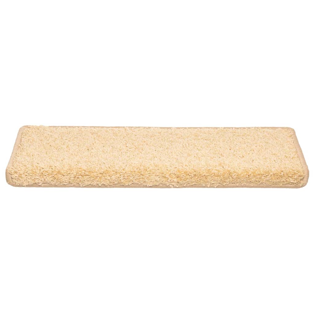 Trappematter 20 stk 65x21x4 cm kremfarget rektangulær kant