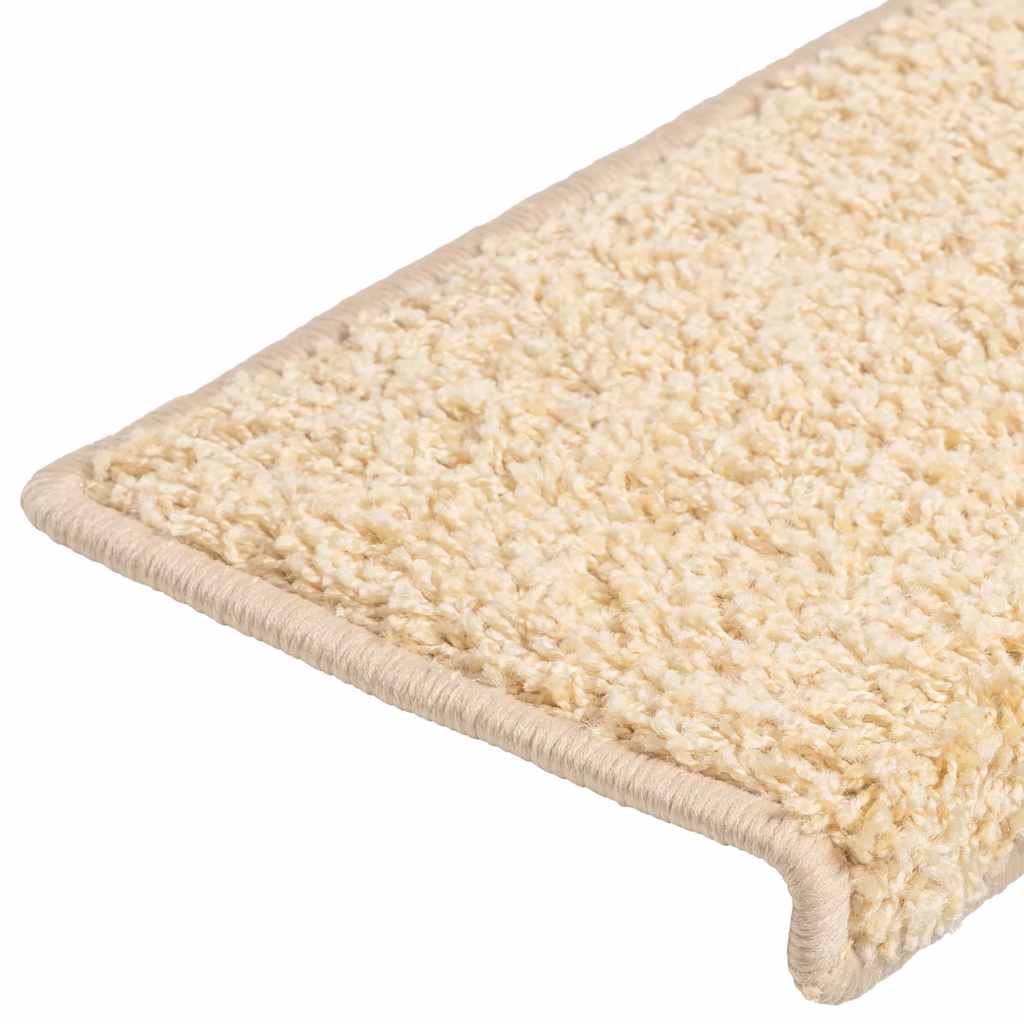 Trappematter 20 stk 65x21x4 cm kremfarget rektangulær kant