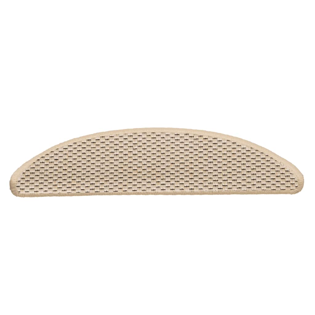 Selvklebende trappematter sisal 30 stk 56x17x3 cm berber