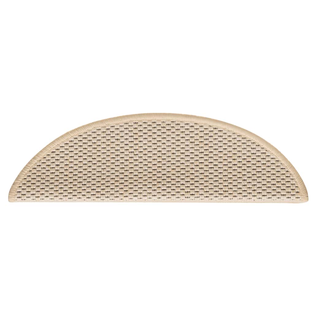 Selvklebende trappematter sisal 30 stk 56x17x3 cm berber