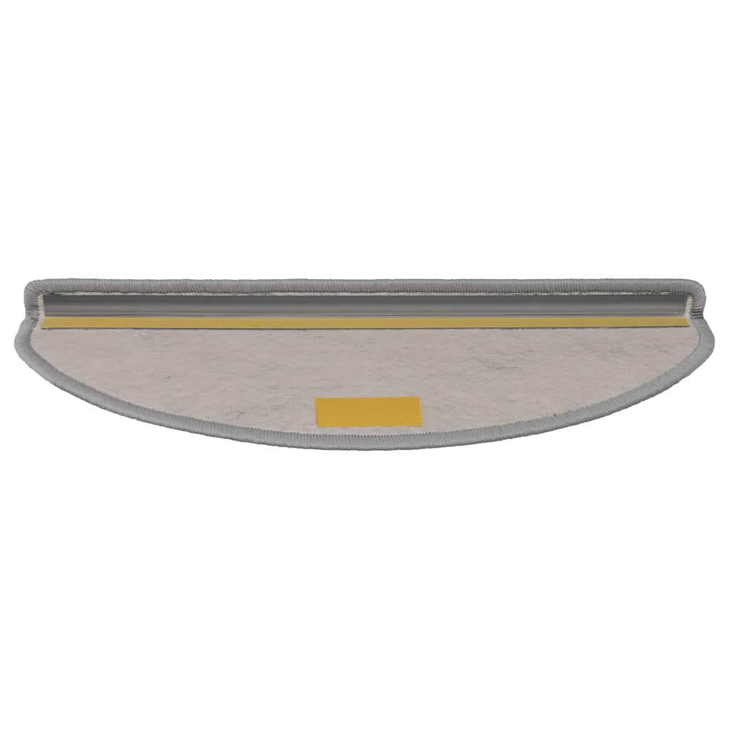 Selvklebende trappematter sisal 30 stk 65x21x4 cm sølv