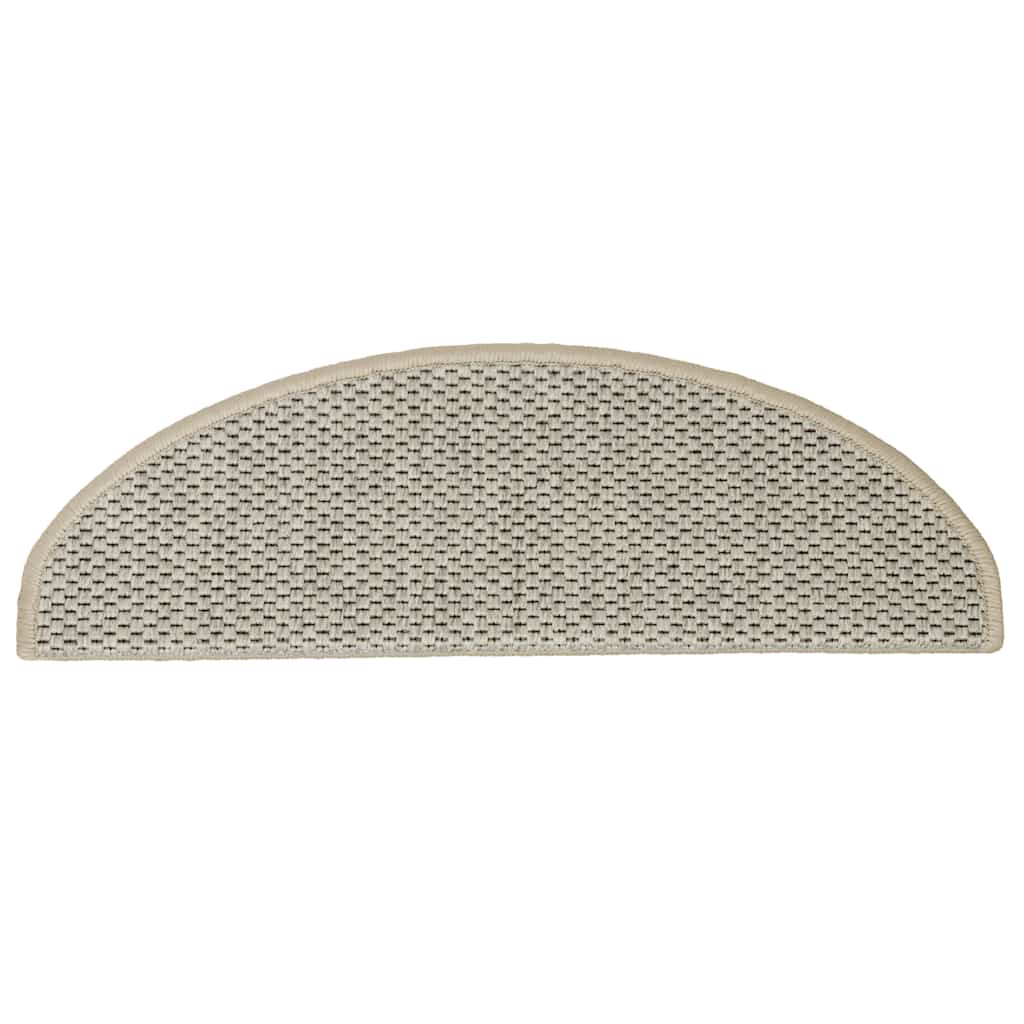Selvklebende trappematter sisal 30 stk 65x21x4 cm lysegrønn