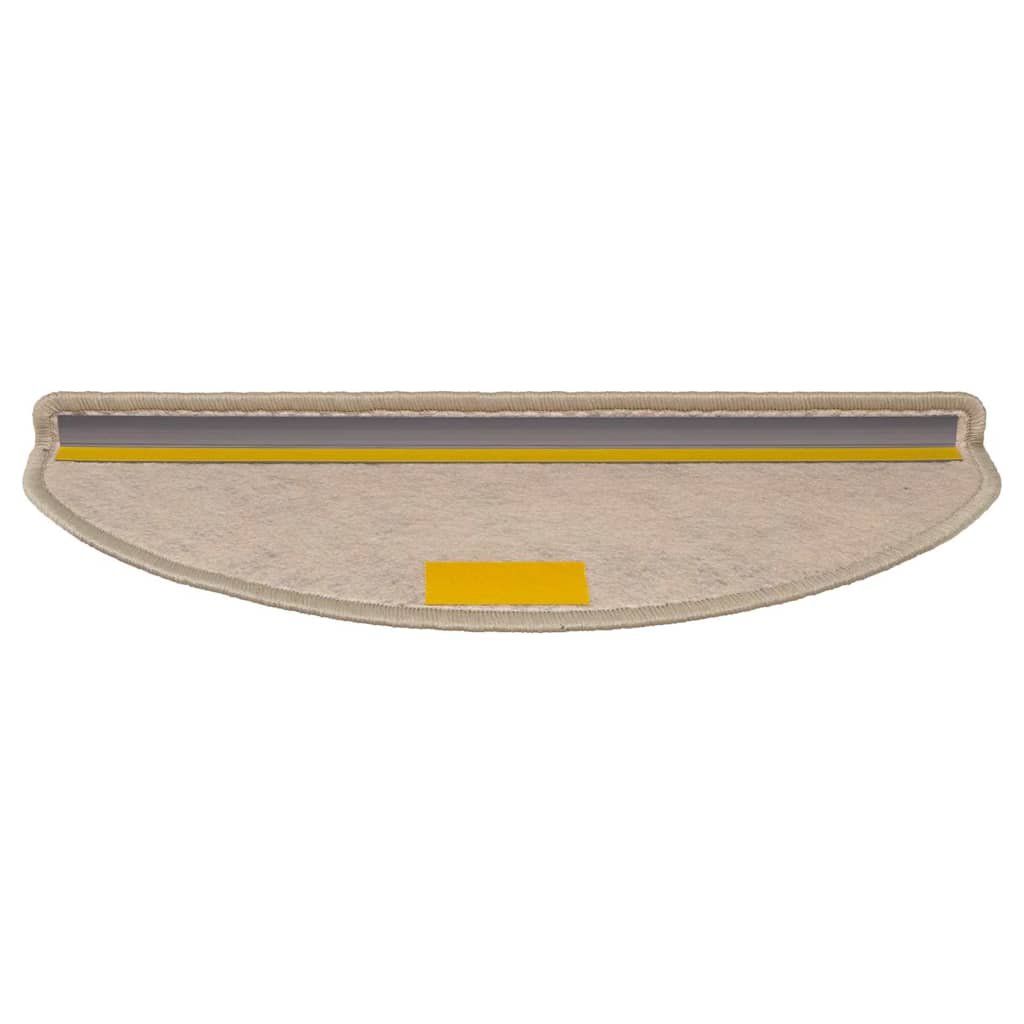 Selvklebende trappematter sisal 30 stk 65x21x4 cm mørk beige