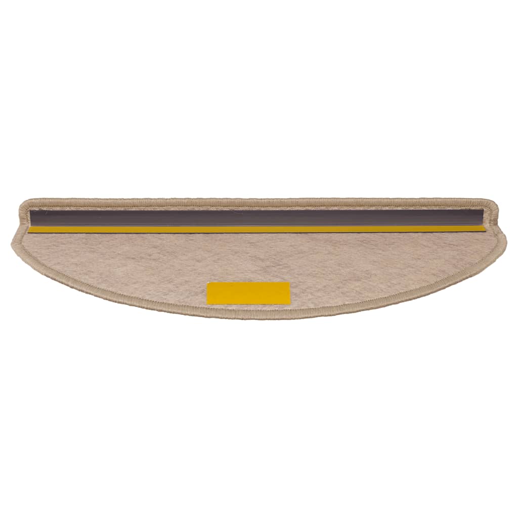 Selvklebende trappematter sisal 30 stk 65x21x4 cm sand
