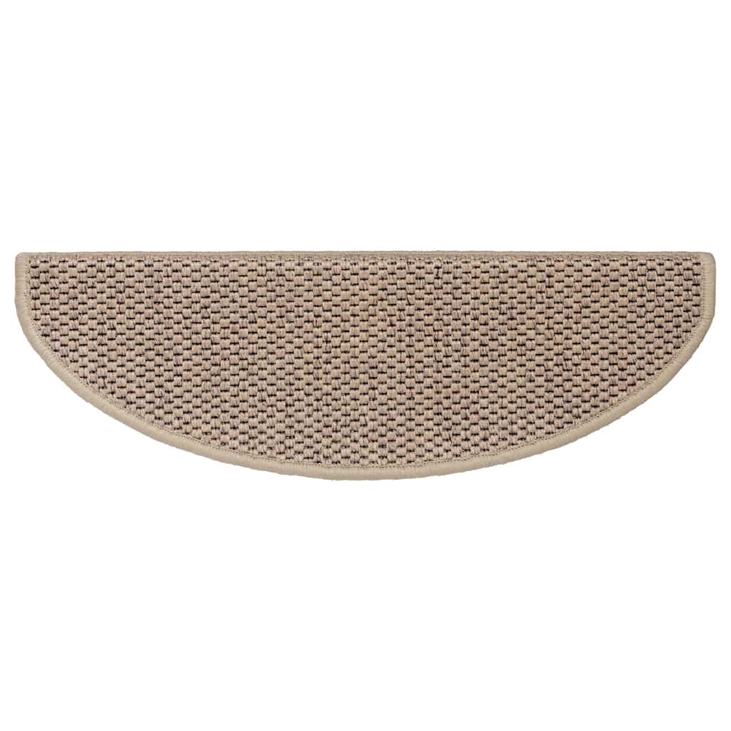 Selvklebende trappematter sisal 30 stk 65x21x4 cm sand