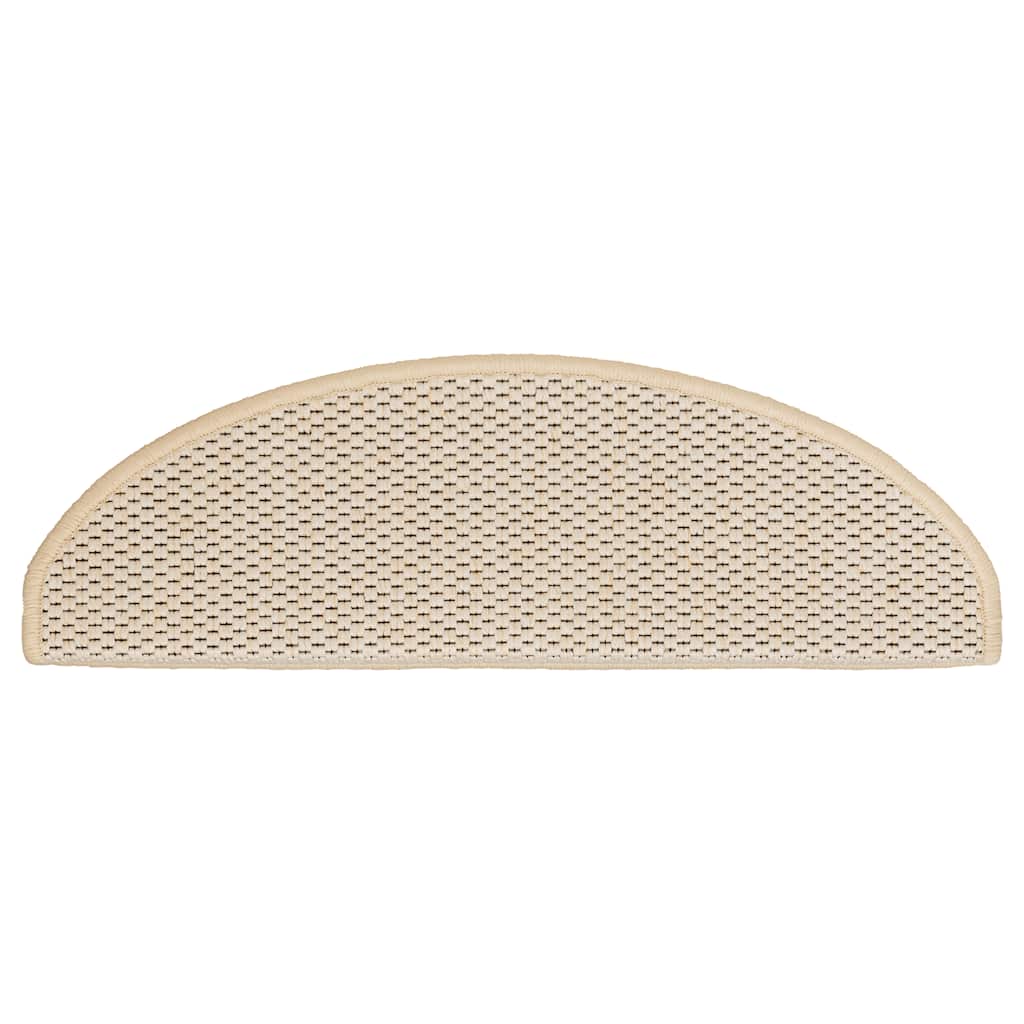 Selvklebende trappematter sisal 30 stk 65x21x4 cm berber