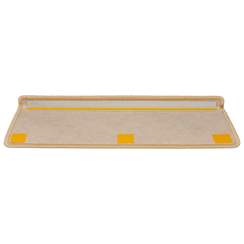Selvklebende trappematter sisal 30 stk 65x21x4 cm lysebeige