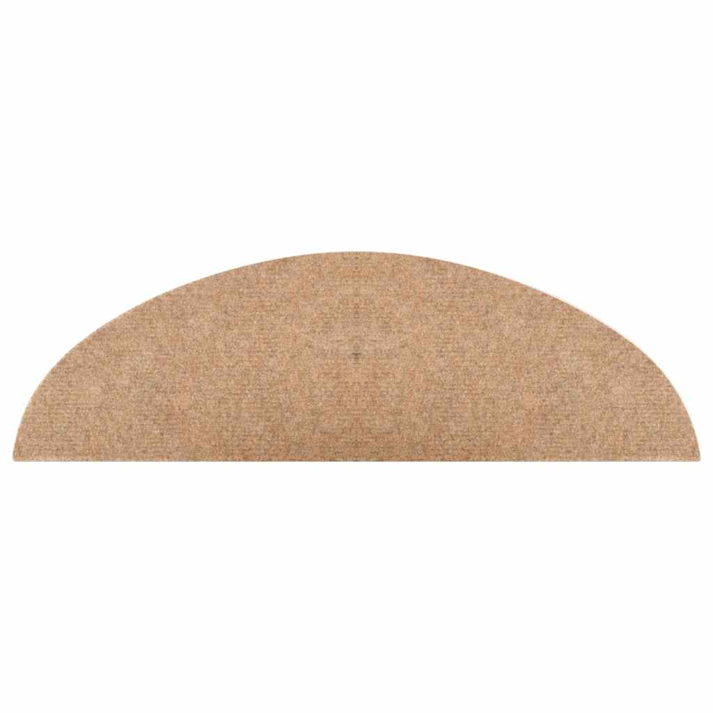 Selvklebende trappematter 20 stk beige 56x17x3 cm