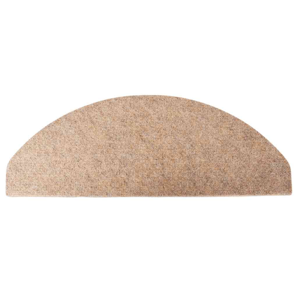 Selvklebende trappematter 30 stk beige 65x22,5x3,5 cm