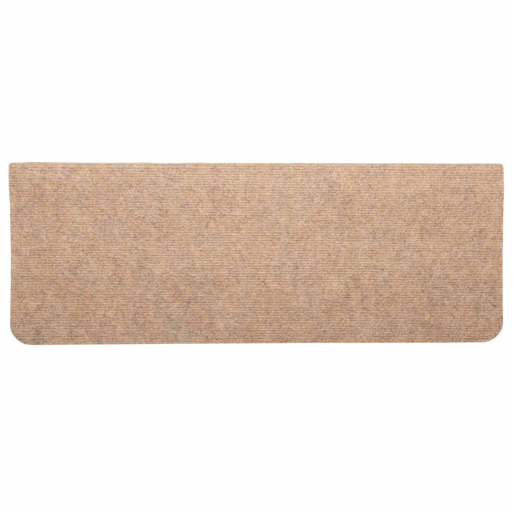 Selvklebende trappematter 30 stk beige 65x24,5x3,5 cm