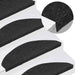 Selvklebende trappematter 20 stk svart 65x22,5x3,5 cm