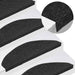 Selvklebende trappematter 30 stk svart 65x22,5x3,5 cm