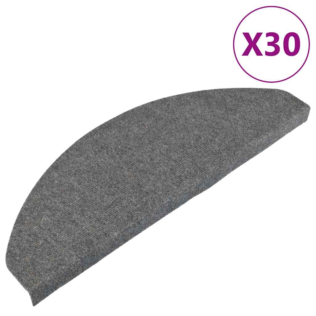 Selvklebende trappematter 30 stk grå 65x22,5x3,5 cm