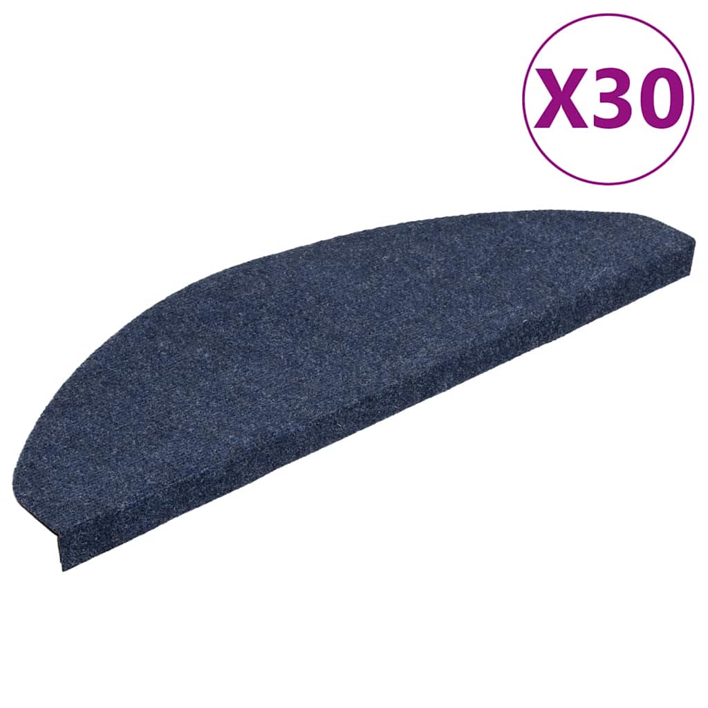 Selvklebende trappematter 30 stk blå 65x22,5x3,5 cm