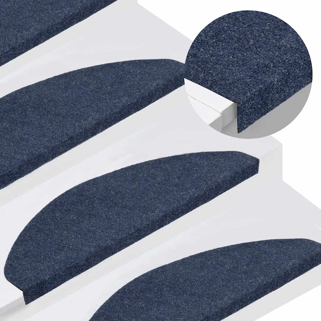 Selvklebende trappematter 30 stk blå 65x22,5x3,5 cm