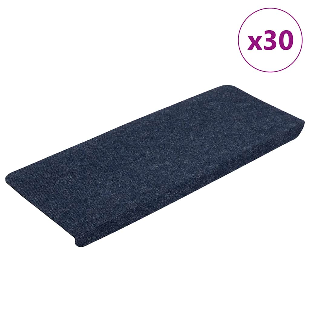 Selvklebende trappematter 30 stk blå 65x24,5x3,5 cm