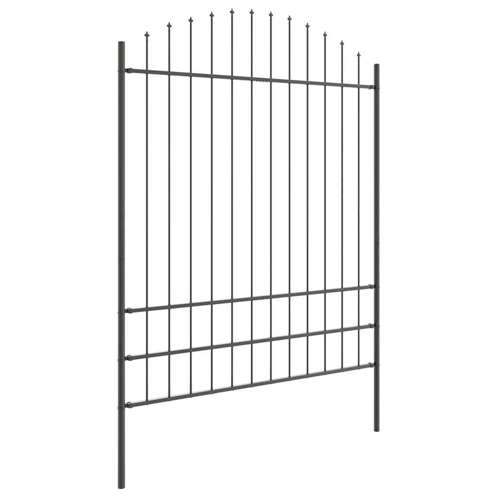 Hage Hegning 3 pcs Grå 170 x 225 cm Pulverlakkert stål