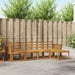 Utendørs sofa-sett 5 pcs Naturlig Solid akasietre