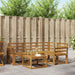 Utendørs sofa-sett 5 pcs Naturlig Solid akasietre