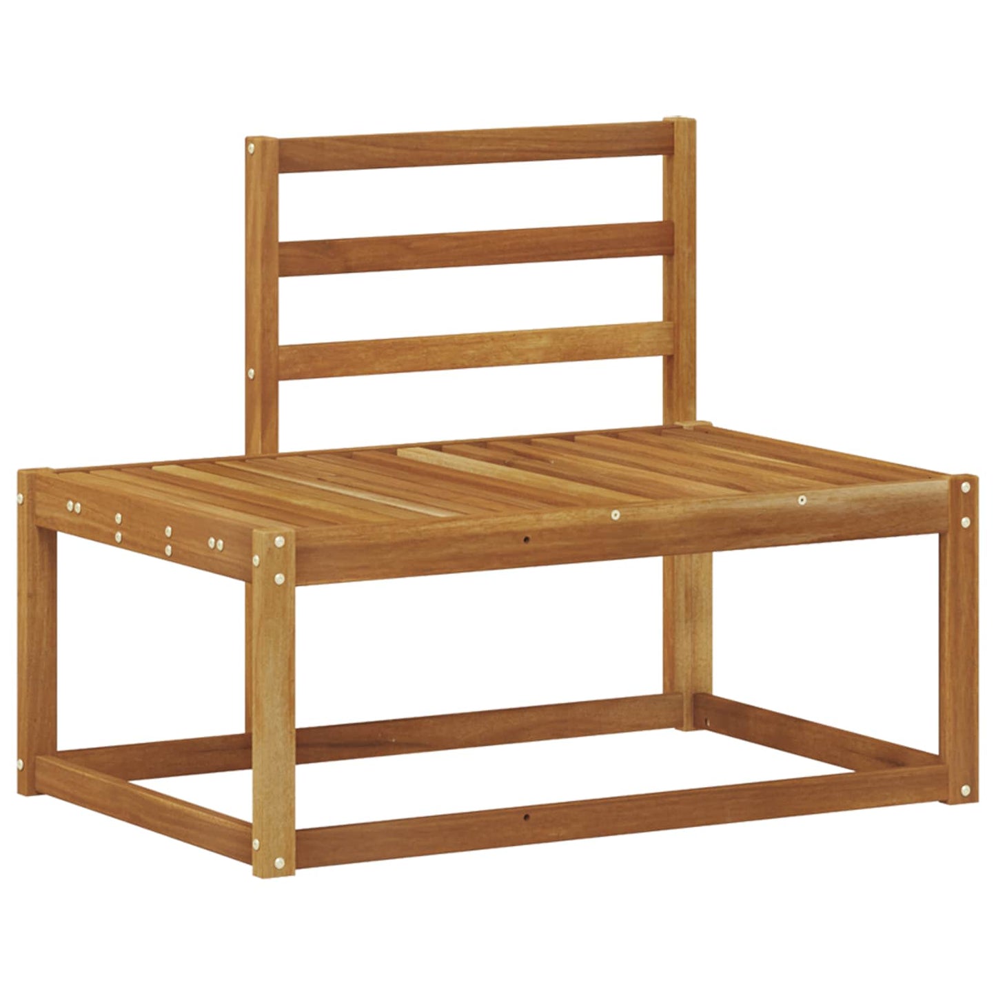 Utendørs sofa-sett 2 pcs Naturlig 182,5 x 63 x 73 cm