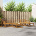 Utendørs sofa-sett 6 pcs Naturlig Solid akasietre