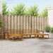 Utendørs sofa-sett 6 pcs Naturlig Solid akasietre vidaXL