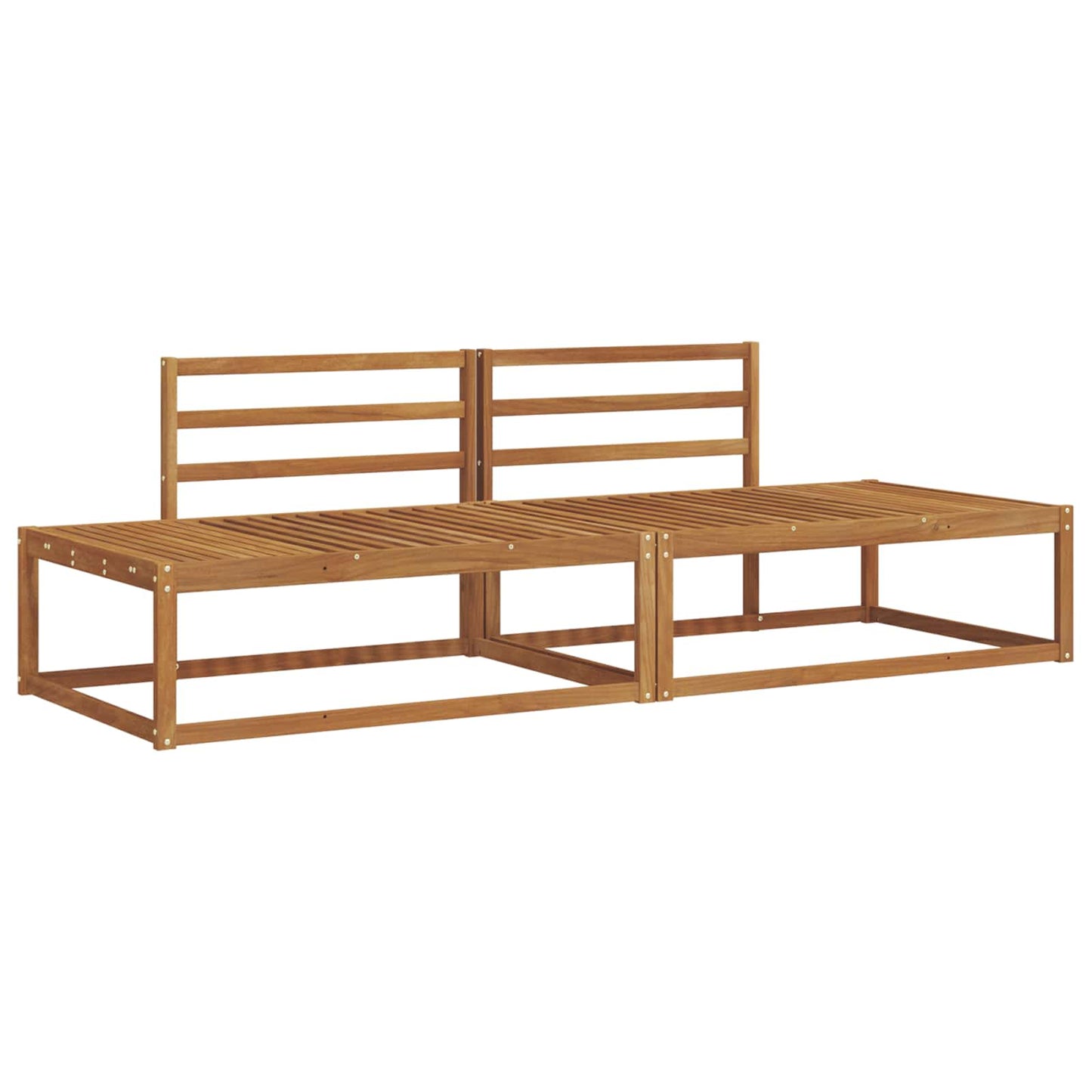 Utendørs sofa-sett Naturlig Solid akasietre