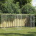 Hundebur sølv 400 x 200 x 200 cm Galvanisert Stål