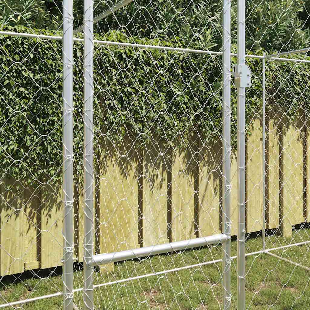 Hundebur sølv 600 x 200 x 200 cm Galvanisert Stål