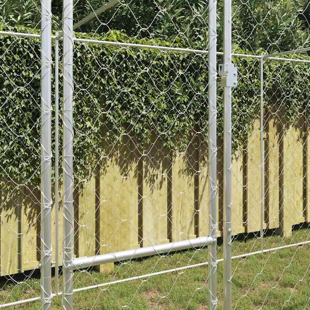 Hundebur sølv 600 x 200 x 200 cm Galvanisert Stål