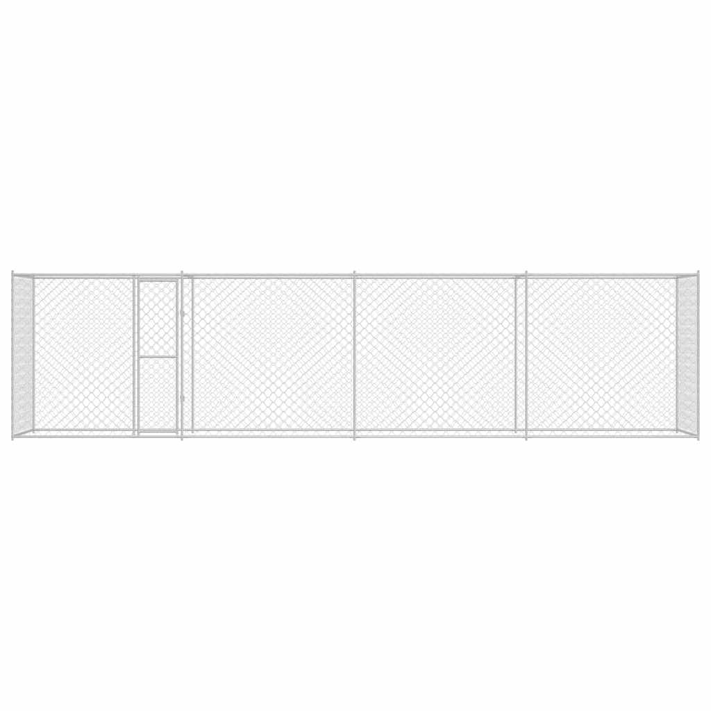 Hundebur sølv 800 x 200 x 200 cm Galvanisert Stål