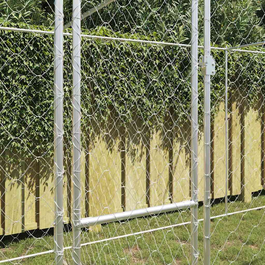 Hundebur sølv 600 x 200 x 200 cm Galvanisert Stål