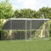 Hønsebur 2 pcs sølv 400 x 200 x 200 cm Galvanisert Stål