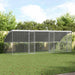 Hønsebur 3 pcs sølv 600 x 200 x 200 cm Galvanisert Stål