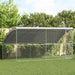 Hønsebur 2 pcs sølv 400 x 200 x 200 cm Galvanisert Stål
